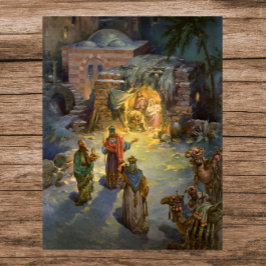 Weihnachtskrippe aus Weihnachten mit Besuch Magi Poster