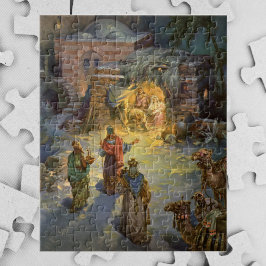Weihnachtskrippe aus Weihnachten mit Besuch Magi Puzzle