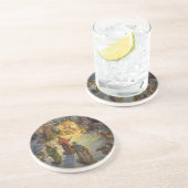 Weihnachtskrippe aus Weihnachten mit Besuch Magi Sandstein Untersetzer (Seite)