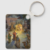 Weihnachtskrippe aus Weihnachten mit Besuch Magi Schlüsselanhänger (Rückseite)