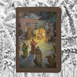 Weihnachtskrippe aus Weihnachten mit Besuch Magi Trifold Geldbörse<br><div class="desc">Vintage Darstellung religiöser Weihnachtsbilder mit Krippenfamilien. Ein Christliches Religionsdesign mit den drei Weisen,  die Maria und Joseph mit dem Säugling Jesus Christus in Bethlehem besuchen.</div>