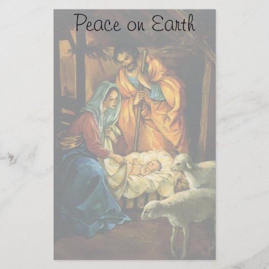 Weihnachtskrippe, Baby Jesus in Gefahr (Vorderseite)