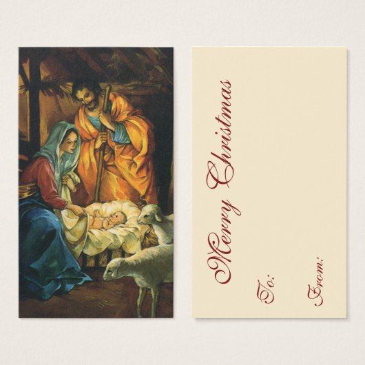 Weihnachtskrippe, Baby Jesus in Gefahr (Vorne & Hinten)