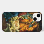 Weihnachtskrippe, Baby Jesus in Gefahr Case-Mate iPhone Hülle (Rückseite (Horizontal))