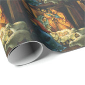 Weihnachtskrippe, Baby Jesus in Gefahr Geschenkpapier (Rolleneckpunkt)