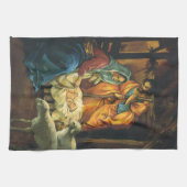 Weihnachtskrippe, Baby Jesus in Gefahr Küchentuch (Horizontal)