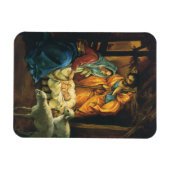 Weihnachtskrippe, Baby Jesus in Gefahr Magnet (Horizontal)