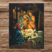 Weihnachtskrippe, Baby Jesus in Gefahr Poster