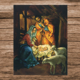 Weihnachtskrippe, Baby Jesus in Gefahr Poster