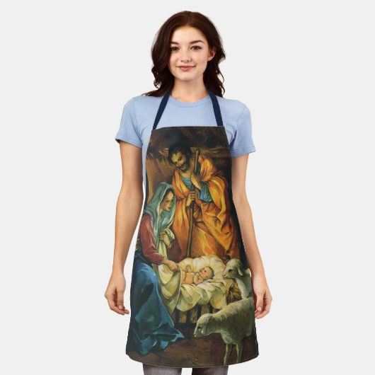 Weihnachtskrippe, Baby Jesus in Gefahr Schürze (Getragen)