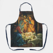 Weihnachtskrippe, Baby Jesus in Gefahr Schürze (Vorderseite)