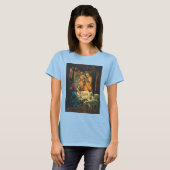 Weihnachtskrippe, Baby Jesus in Gefahr T-Shirt (Vorne ganz)