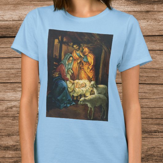 Weihnachtskrippe, Baby Jesus in Gefahr T-Shirt