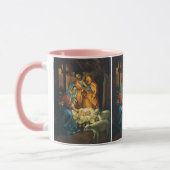 Weihnachtskrippe, Baby Jesus in Gefahr Tasse (Links)