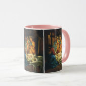 Weihnachtskrippe, Baby Jesus in Gefahr Tasse (VorderseiteRechts)