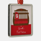 Weihnachtskrippe Baby's First Christmas Ornament (Rechts)