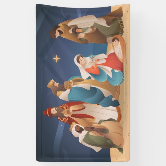 Weihnachtskrippe Banner (Vertikal)