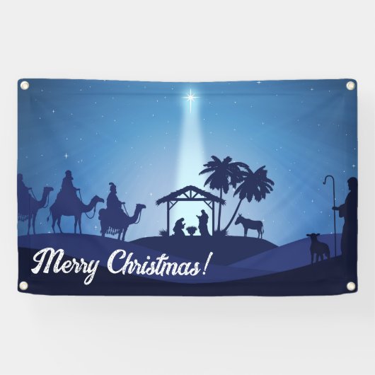 Weihnachtskrippe Banner (Horizontal)