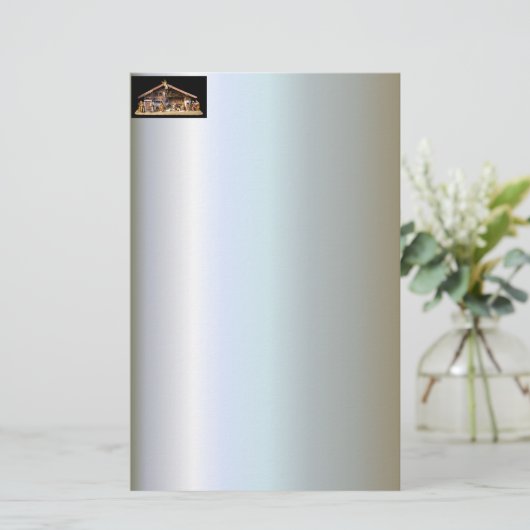 Weihnachtskrippe Briefpapier (Stehend Vorderseite)