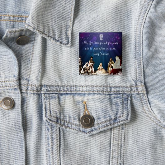 Weihnachtskrippe Button (Beispiel)