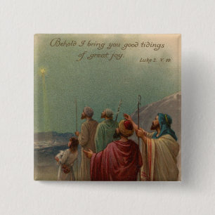 Weihnachtskrippe Button