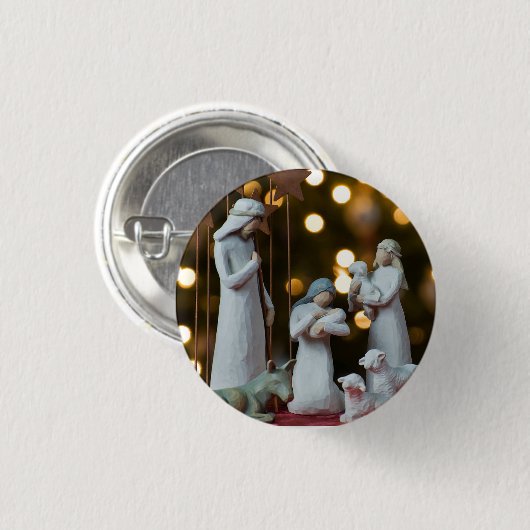 Weihnachtskrippe Button (Vorne & Hinten)