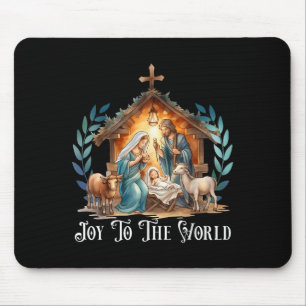 Weihnachtskrippe Christliche Geburt Jesu Joy to Mousepad