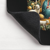 Weihnachtskrippe Christliche Geburt Jesu Joy to Mousepad (Ecke)