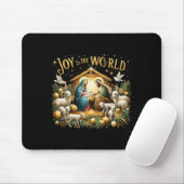 Weihnachtskrippe Christliche Geburt Jesu Joy to Mousepad (Mit Mouse)