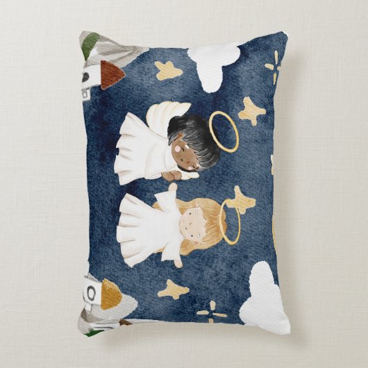 Weihnachtskrippe Dekokissen (Vorderseite(Vertikal))