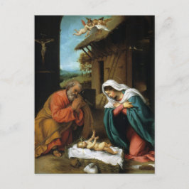 Weihnachtskrippe der Renaissance Postkarte