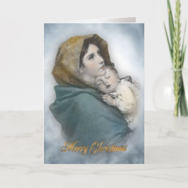 Weihnachtskrippe Die religiöse Karte Madonna