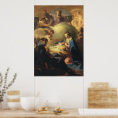 Weihnachtskrippe Druck von G. Battista Poster (Küche)