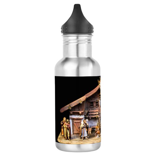 Weihnachtskrippe Edelstahlflasche (Links)
