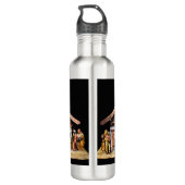 Weihnachtskrippe Edelstahlflasche (Rückseite)