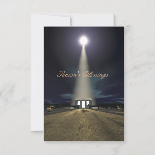 Weihnachtskrippe Einladung (Vorderseite)