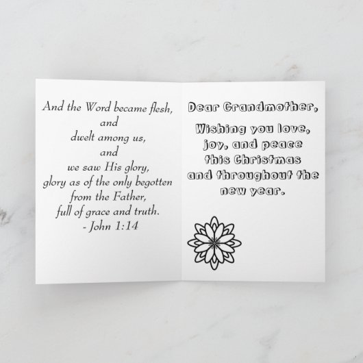 Weihnachtskrippe Farbe Ich Karte (Innenseite)