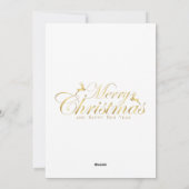 Weihnachtskrippe Feiertagskarte (Rückseite)