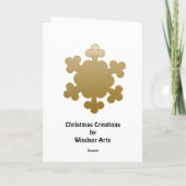 Weihnachtskrippe Feiertagskarte (Rückseite)