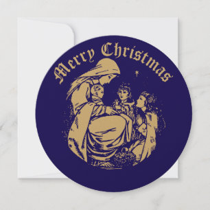 Weihnachtskrippe Feiertagskarte