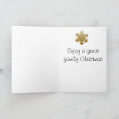 Weihnachtskrippe Feiertagskarte (Innenseite)