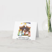 Weihnachtskrippe Feiertagskarte (Rückseite)