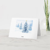 Weihnachtskrippe Feiertagskarte (Rückseite)