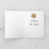 Weihnachtskrippe Feiertagskarte (Innenseite)