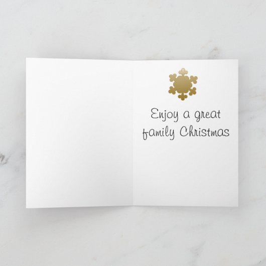 Weihnachtskrippe Feiertagskarte (Innenseite)