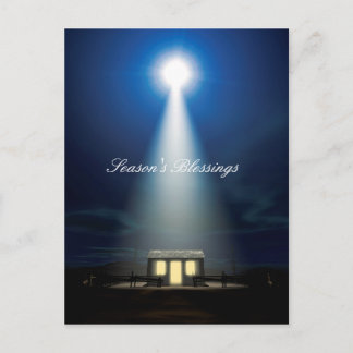 Weihnachtskrippe Feiertagspostkarte