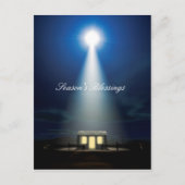 Weihnachtskrippe Feiertagspostkarte (Vorderseite)