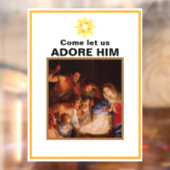 Weihnachtskrippe Fensteraufkleber (Blatt 2)