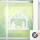 Weihnachtskrippe Fensteraufkleber (Zuhause)