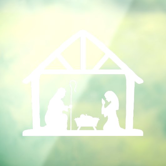 Weihnachtskrippe Fensteraufkleber (Blatt 3)